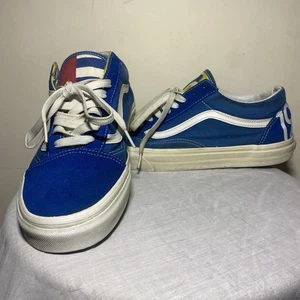 VANS 1966 50th Anniversary Old Skool Low Laced Trainers - Size 10.5 Royal Blue - Picture 1 of 8