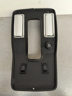 1981-1991 JAGUAR XJS SHIFTER BEZEL PANEL COVER TRIM WINDOW SWITCH OEM Black Foto 1 de 4