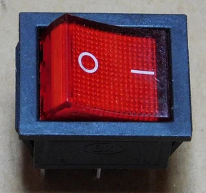Star 2E-Z1858 OEM Swich, Rocker, DPST, 125V, 20A, Red Light - Bild 1 von 3