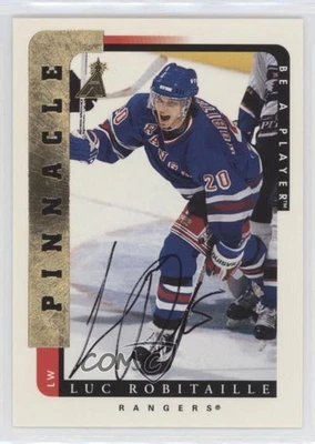 1996-97 Pinnacle Be A Player Auto Luc Robitaille #12 Auto HOF - Image 1 of 2