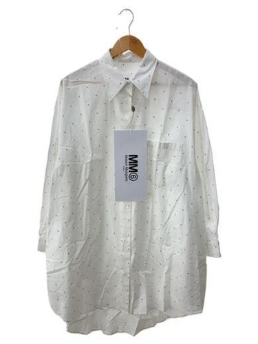 MAISON MARGIELA MM6 2022SS Vestito Camicia 6 Stampa (Shirt Dress) S Cotone WHT S62CT0198