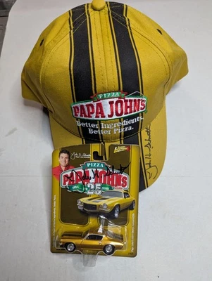 Papa John's Autographed Chevy Camaro Z28 & Camaro Hat. New Out Of Box Rare - Image 1 of 4