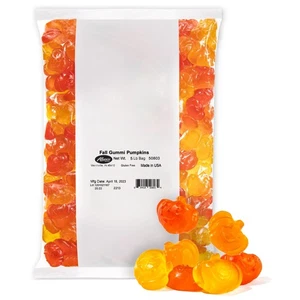Albanese World's Best, Fall Pumpkin Gummies, Halloween Candy, 5lb Bag for - Picture 1 of 9