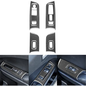 Real Carbon Fiber Window Lift Switch Panel Cover Trim for Dodge Charger 2011-23 - Picture 1 of 10