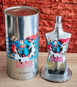 Jean Paul Gaultier Le Male Superman I Love Gaultier 125ml 4.2 oz EDT DAMAGED CAN - Picture 1 of 6