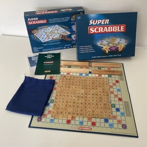 Super Scrabble Game Giant Sized Board 200 Wooden Tile Edition - Picture 1 of 19