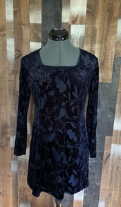 Vestido De Colección Años 90 Y2K Tejido Elastizado Terciopelo Quemado Terciopelo Manga Larga Talla S Caprichoso - Imagen 1 de 18