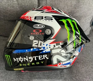 Fabio Quartararo Signed Le Mans 2023 RPHA1 helmet With Used Tear off Thai Gp - Picture 1 of 22