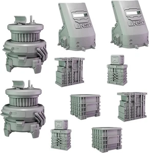 Halo: Flashpoint UNSC Scenery Set Nuevo - Imagen 1 de 1