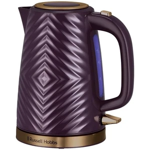 Russell Hobbs Groove Electric 1.7L Kettle, Textured Fast Boil, 3000W, Mulberry - Picture 1 of 5
