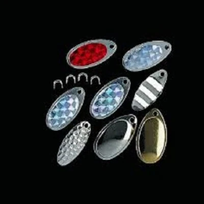 Jenzi Spinnerblättchen 2 verschiedene Sorten Forellenangeln - Bild 1 von 3