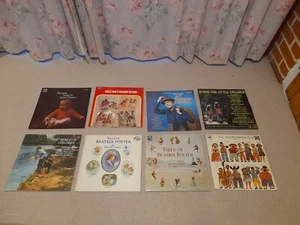 Collection of 8 Children's vinyl LPs Records Nursery Rhymes Beatrix Potter Kids - Picture 1 of 1