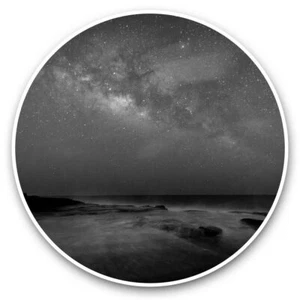 2 x Vinyl Stickers 30cm (bw) - Oahu Hawaii Milky Way Space #43291 - Bild 1 von 8