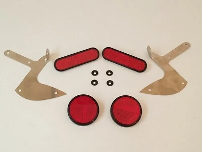 Большой собаки задний красный точка отражатель комплект - K-9, Chopper, мастиф, бульдог, койот - Изображение 1 из 4