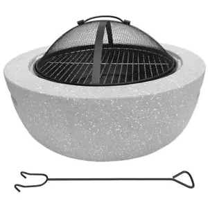 Feuerschale Feuerstelle Garten Feuerkorb Feuer Terrasse Grill 60cm Granit-Stein - Bild 1 von 7