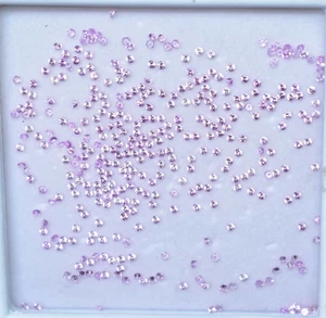 358 Pcs Natural Mogok Pink Ruby AGL Certified 1x1 mm Round Shape Loose Gemstone - Picture 1 of 7
