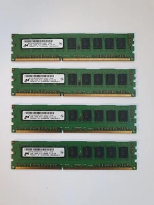 8Gb (4 x 2GB) DDR3 F PC3-10600E-9-11-D0 Server Memory Micon MT9JSF25672AZ-1G4D1 - Picture 1 of 1