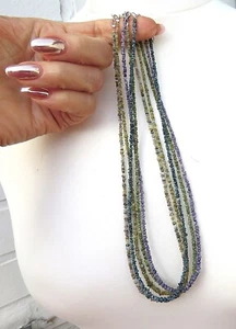 Diamant Kette Rohdiamanten 19-21 ct natur und behandelt Sterlingsilber 5415-5419 - Bild 1 von 33