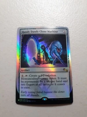 1x Handy Dandy Clone Machine Foil The List Unstable Unfinity UST MTG Magic NM - Image 1 of 2