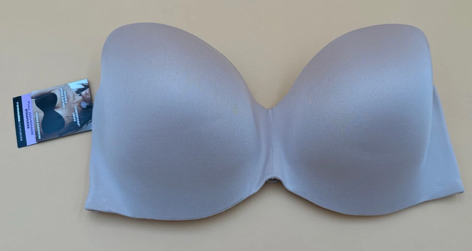 Womens 40d Beige Strapless Bra Maidenform Ultimate Stay Put