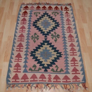 living room decor home design geometric wool kilim rug turkish handmade kilim - Picture 1 of 3