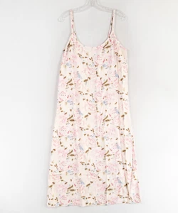 Vestido sin mangas World Market para mujer L/XL rosa floral 100 % viscosa - Imagen 1 de 8