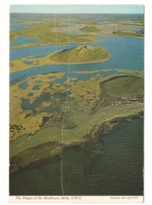 The Pingos Of The Mackenzie Delta, NWT, Canada, 1977 Chrome Aerial View Postcard - Bild 1 von 2