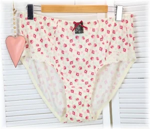 Women's Romantic Roses Lace Trim Brief Panties Size 20 New - Picture 1 of 5