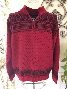 Herren Ralph Lauren Chaps Urlaub Weihnachten Pullover Fairisle Style große Baumwolle - Bild 1 von 1