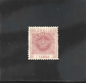 PORTUGIESISCH INDIEN KRONE Typ I 1 TANGA (1882) MH perf. 12,5 - Bild 1 von 1