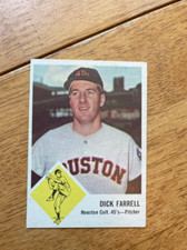DCC: 1963 Fleer Dick Farrell Houston Colt .45s #38 EX-NM