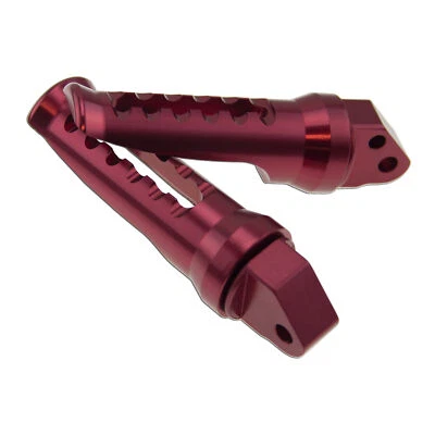 Barra de descanso de pasajero roja para Suzuki GSXR 600 750 97-05 juego de soporte de clavija trasera GP Foto 1 de 2