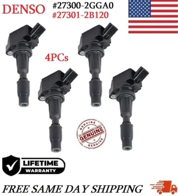 4x bobinas de encendido originales para KIA y Hyundai 2015-2023 2,0 L 2,4 L i4 #27300-2Gga0 Foto 1 de 3