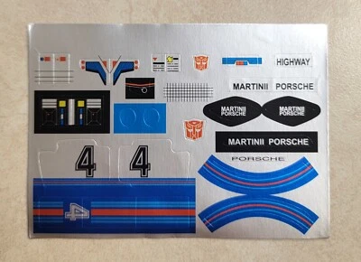 TRANSFORMERS G1 JAZZ STICKER SHEET RARE! AUTOBOT CAR ROBOT DECALS LABELS - Image 1 of 2