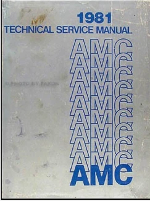 Manual De Servicio Taller Reparación OEM Para Todos Los Modelos AMC 1980 - Imagen 1 de 1