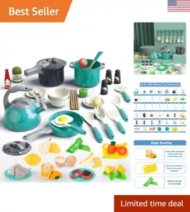 Kids Play Kitchen Toys Set - Pretend Cooking Playset with Pots, Pans & Utensils - Picture 1 of 9