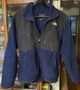 North Face Polartec Fleece Mens Full Zip Jacket Size Medium. Blue /Black - Picture 1 of 5