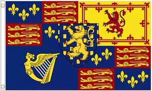 King William III Royal Standard Polyester 5 Fuß x 3 Fuß Flagge - Bild 1 von 3