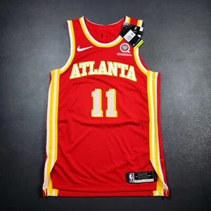 100% Authentic Trae Young Nike Hawks Icon Edition Jersey 44 M ShareCare Patch - Picture 1 of 7