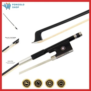 Violin Bow Stunning Fiddle Bow Carbon Fiber for Violins 4/4, Black - Picture 1 of 10