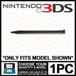 Stylus For Nintendo Original 3DS Black Plastic Pen Replacement "3DS" N3DS - Picture 1 of 8
