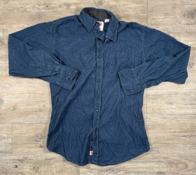 EQ Integrity In Every Stitch Pana Blue Shirt Long Sleeve Button Up Size S - Image 1 of 4