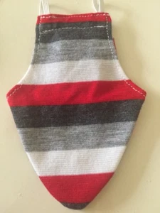 Bird Fashion Strip Grey Red White Flight Suit For outside cage Small - Picture 1 of 1