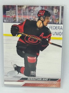 Sebastian Aho 2023-24 Upper Deck Series 1 Hockey No. 30