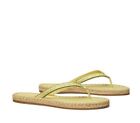 Tory Burch Women’s 8.5 Yellow Ribbon Thong Espadrille Summer Sandal
