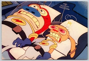 Postcard The Ren & Stimpy Show 1992 Nickelodeon Cartoon Grosset and Dunlap - Picture 1 of 2