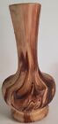 Vtg 1950's Colorado Art Pottery Pine Scented Vase brown swirl ROMCO 3.5x7