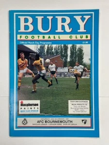 1991/92 BURY V BOURNEMOUTH 30-11-1991 DIVISION 3 - Picture 1 of 1