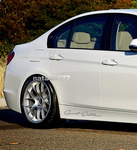 SPORT Edition Performance car skirt Decal sticker emblem logo SILVER (Fits: BMW - Imagen 1 de 2