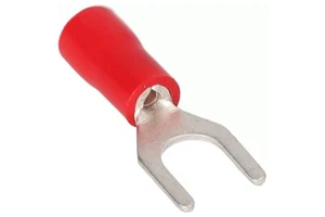 25 Stück 8 Stärke #8 Rot Vinyl Spaten Gabel Klemmen Crimp 8G - Bild 1 von 1